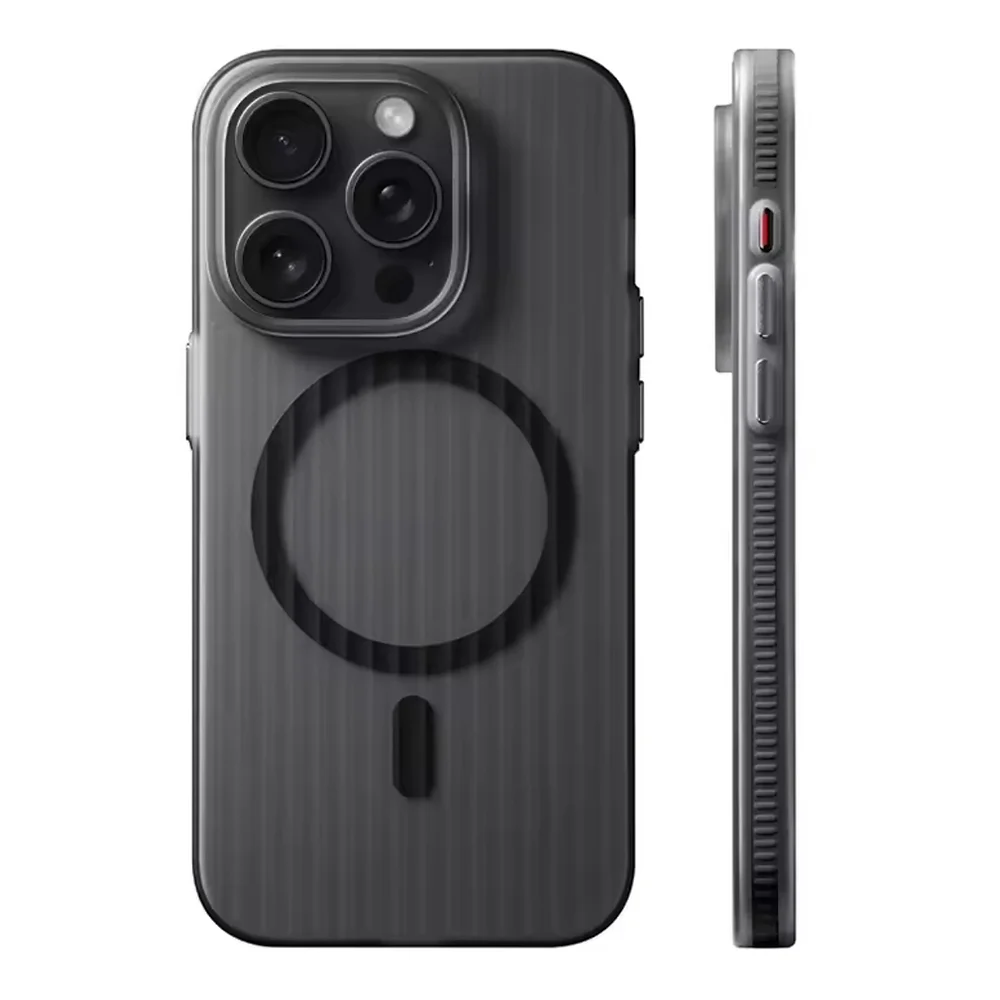 Black Matte Stripe Acrilyc MagSafe