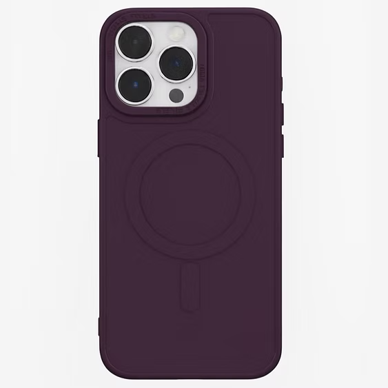 Purple Matte Acrilyc Clear Case MagSafe