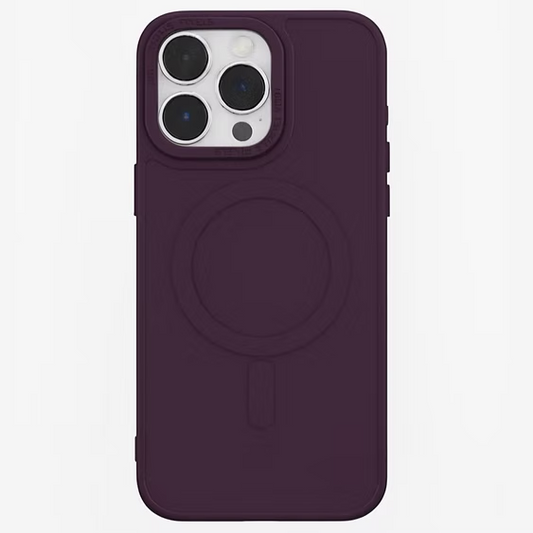 Purple Matte Acrilyc Clear Case MagSafe