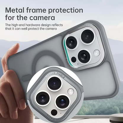 Dark Blue Matte Acrilyc Clear Case MagSafe